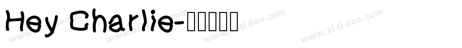 Hey Charlie字体转换